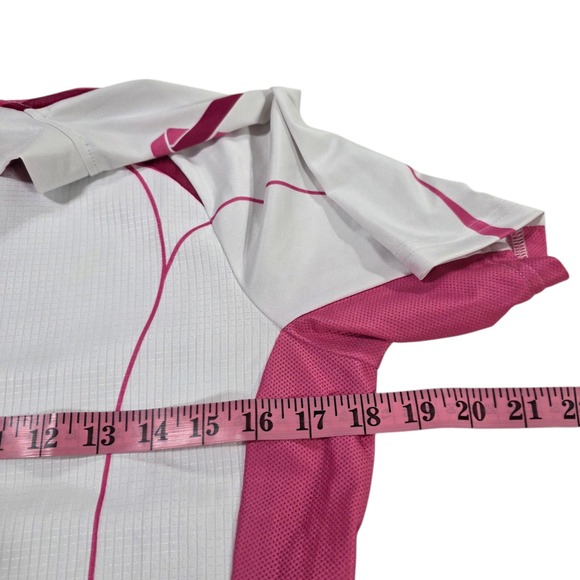 Specialized Cycling Jersey Womens White Maroon M Full Zip Colorblock Stretchy - Picture 11 of 13